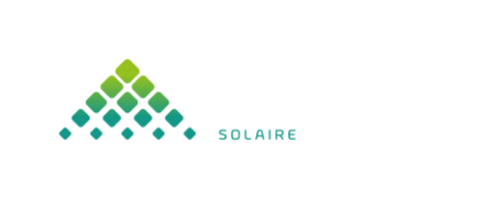 Logo blanc Alvéa solaire