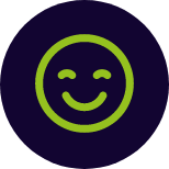 Icône smiley symbolisant la satisfaction client d'Alvea Solaire